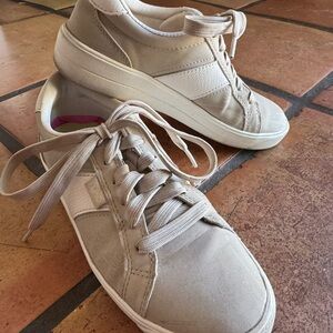 Ryka Beige Lace-Up Sneakers